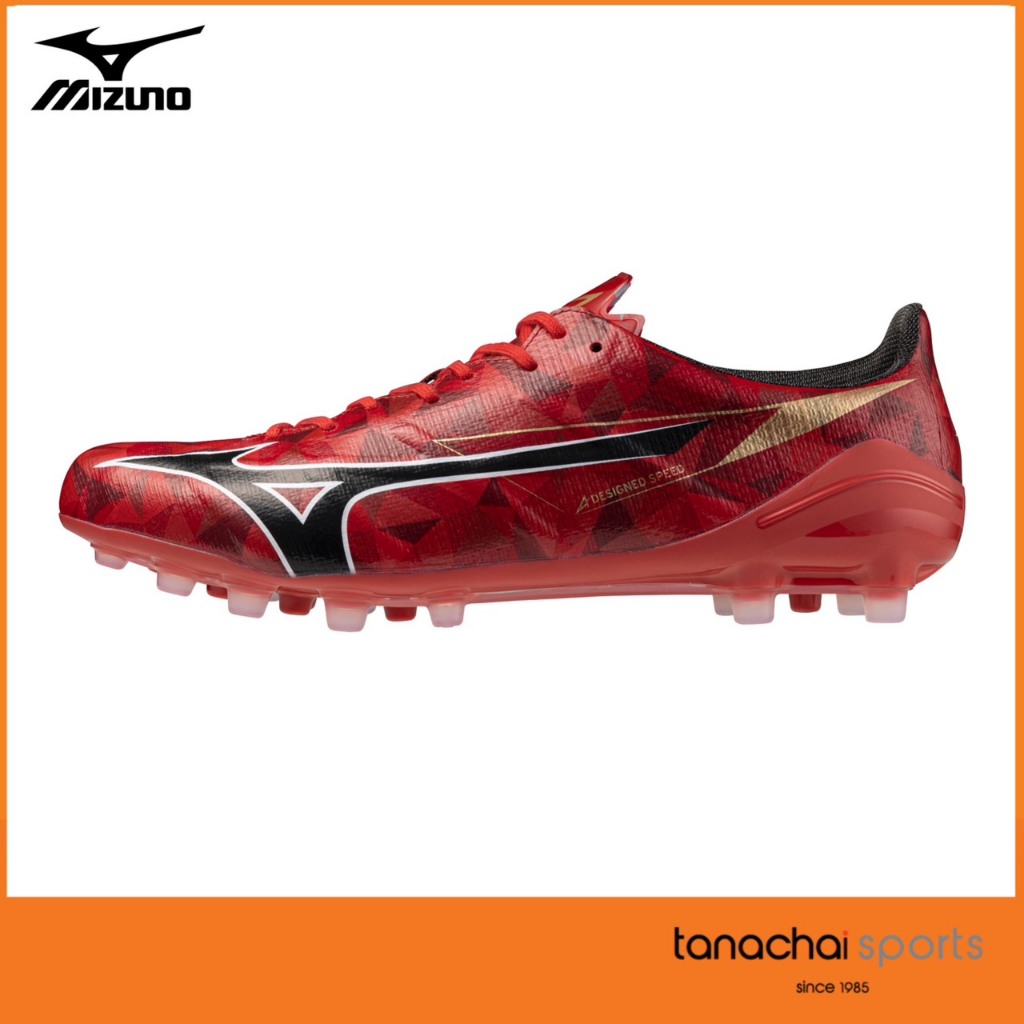 MIZUNO ALPHA II ELITE AG รองเท้าฟุตบอล รองเท้าสตั๊ด ตัวท็อป ปุ่ม AG (เหมาะกับหญ้าเทียม) ของแท้ 100%