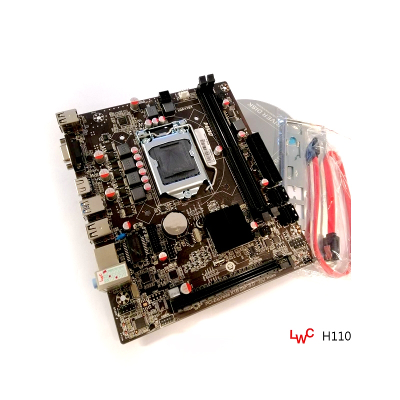 เมนบอร์ด Mainboard 1151 (H110-D4C Rev.3) เมนบอร์ด LWC (Longwell) /USB3.0/SATA III/M.2