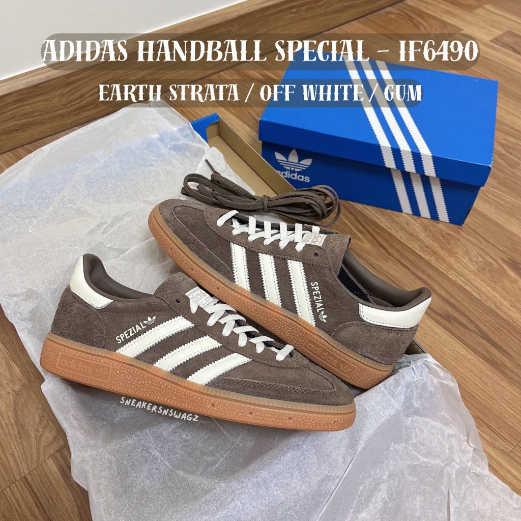 [พร้อมส่ง & พรีออเดอร์] Adidas Handball Spezial - (IF6490) Color: Earth Strata/Off White/Gum