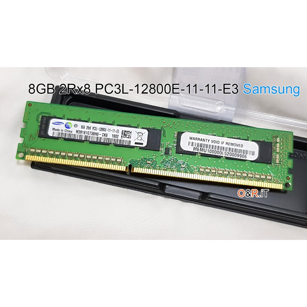 แรม ECC 8GB 2Rx8 PC3L-12800E-11-11-E3 Samsung ใส่ Computer Workstation HP Z420 Z620 Dell T5500 T7610