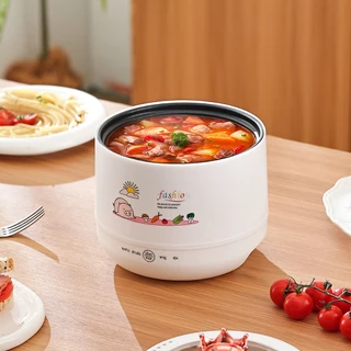 หม้อหุงข้าว หม้อไฟฟ้า อเนกประสงค์ความจุ 1 ลิตร ขนาด 17 ซม.เหมาะสำหรับ1-2ท่าน สีสันเรียนหรู ใช้หุงข้าว ต้ม แกง อุ่น ได้