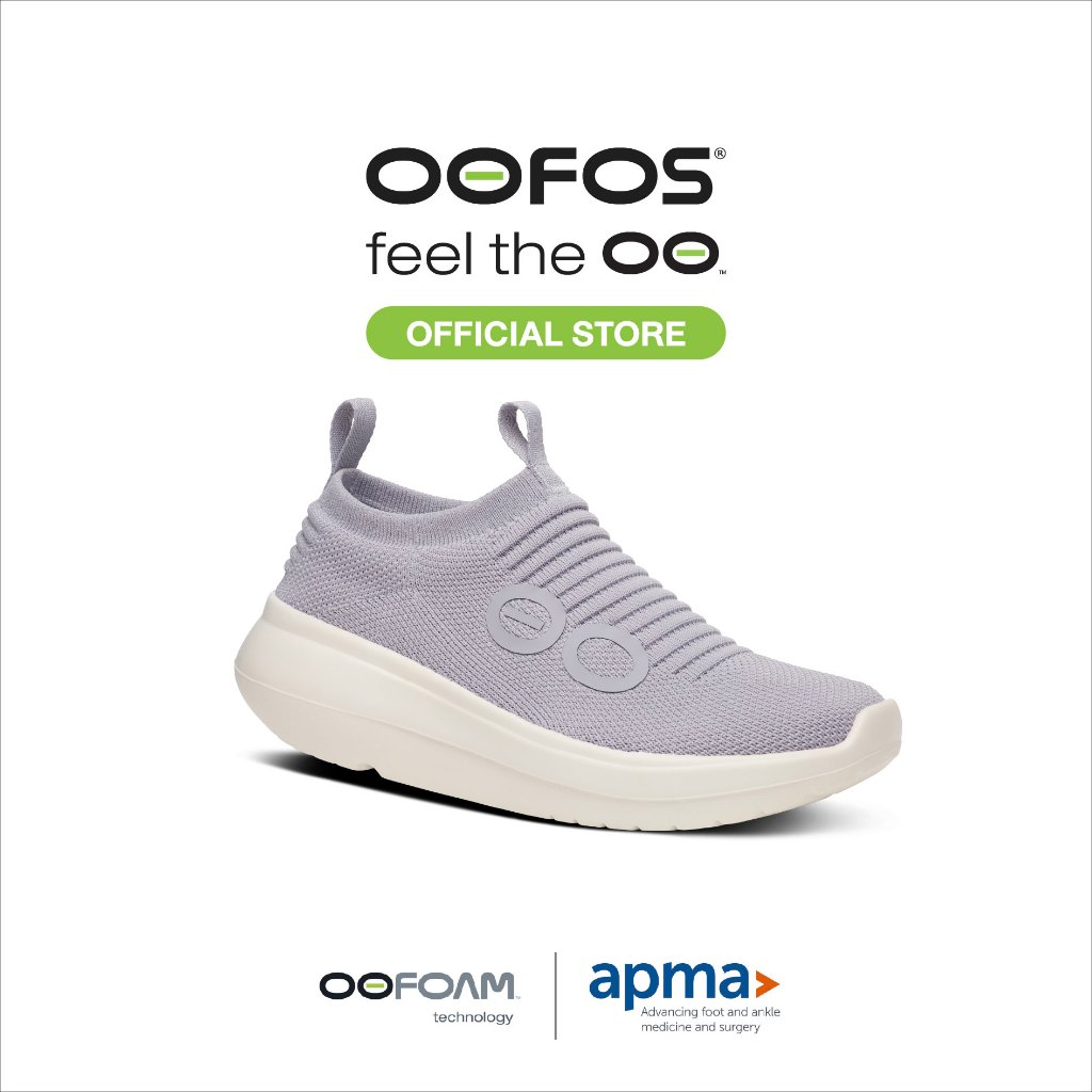 OOFOS Womens Oomy Zen Spacedust รองเท้าเพื่อการฟื้นฟู