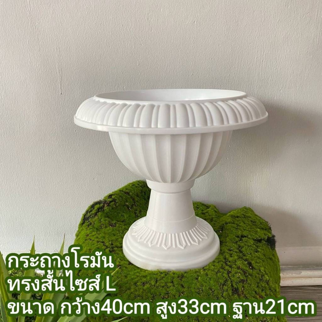 กระถางสไตล์โรมัน เรียบหรู กระถางพลาสติก กระถางต้นไม้แต่งบ้าน(พร้อมส่ง)MX - รูปที่ 7