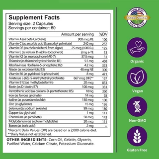 Wellness Multivitamin แคปซูลมัลติวิตามินพร้อมวิตามินและแร่ธาตุเพื่อพลังงาน สมอง หัวใจ ผิว สุขภาพดวงตา เสริมภูมิคุ้มกัน