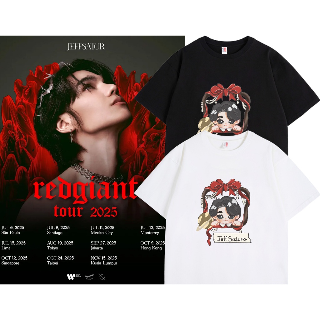ขายร้อน🔥✨ 2025concert | เสื้อยืด ลาย Jeff satur  | Unisex | แขนสั้น | Y2k | การพิมพ์ | สะดวกสบาย |S-