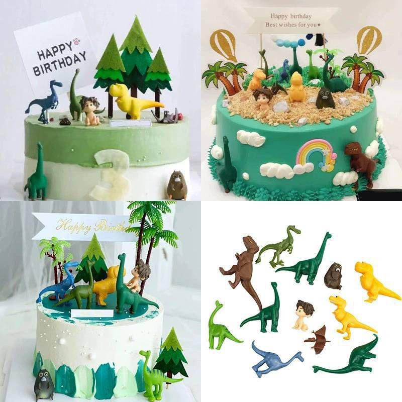 โมเดลไดโนเสาร์ ป้ายไดโนเสาร์ ของเล่น อุปกรณ์แต่งเค้ก