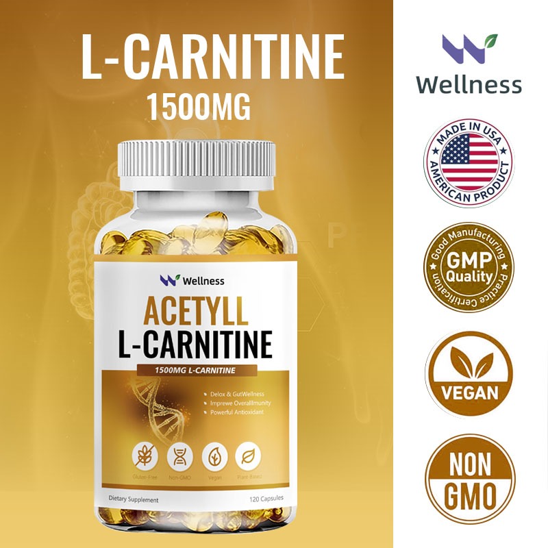 Wellness Acetyl L-Carnitine เม็ดยาอะซิติลแอล-คาร์นิทีน: ดูดซึมได้ดีเยี่ยม เพิ่มสมาธิได้ดียิ่งขึ้น ความจำดีขึ้น