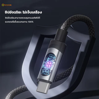 YOOK 100W Type C สายชาร์จเร็ว E-Marker สําหรับ iPhone 16 Pro Max 15 Series Samsung S24 S23 Ultra iPad Pro Macbook