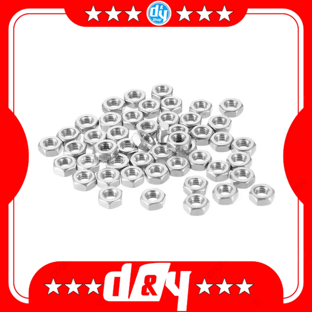 นัท ตัวเมีย (Stainless 304) ขนาด M2 Tamiya Mini4wd (10 ตัว)