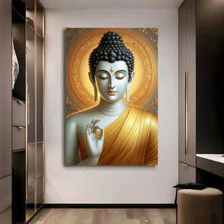 กรอบลอยไวนิล รูปพระพุทธเจ้า ตกแต่งบ้านและห้องพระ