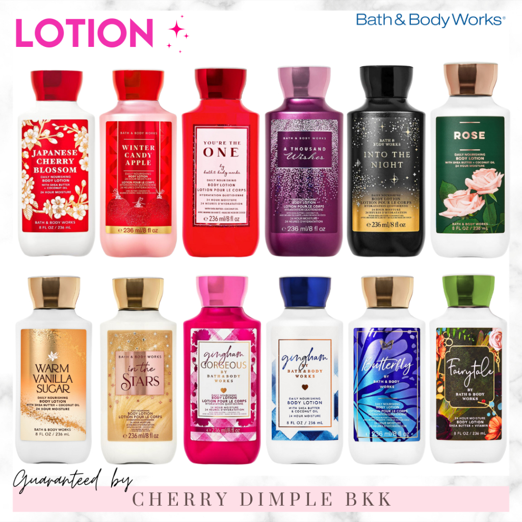 [กดในไลฟ์ลด50%]BATH AND BODY WORKS Body Lotion LOTION กลิ่นหอมจากอเมริกา / โลชั่น bath and bodyworks