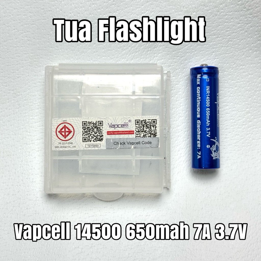 ถ่านชาร์จ Vapcell L10 14500 1050mAh 3.7V ของแท้ 2ก้อน