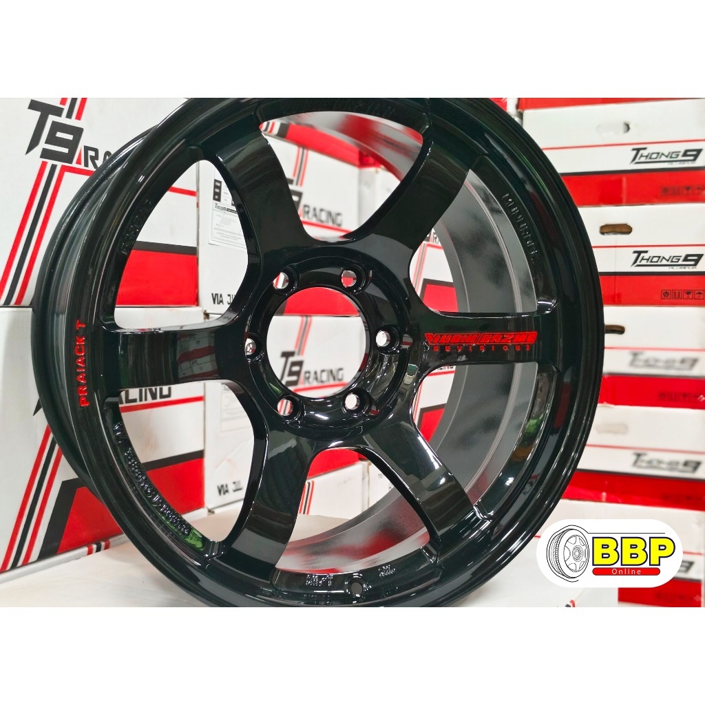 แม็กขอบ18 Te37 SUV ประกอบยางไทย Kinto ลายซิ่ง 265/60R18 (4ล้อ)