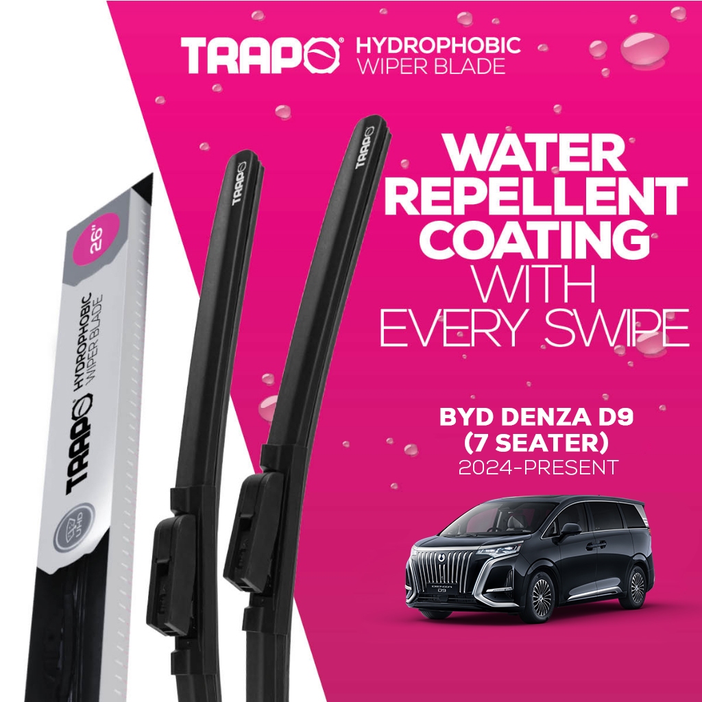 ที่ปัดน้ำฝน Trapo Hydrophobic BYD Denza D9 7 Seater (2016-Present) 1 Set