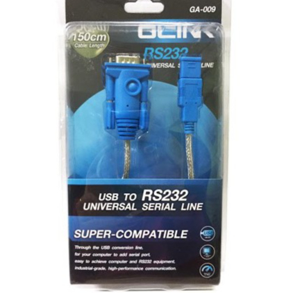 Cable USB TO Serial (RS232) GLINK GA-009 USB TO RS232 UNIVERSAL SERIAL LINE