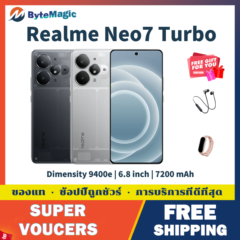 Realme Neo7 Turbo Dimensity 9400e 7200 mAh 100W Fast Charging 144Hz AMOLED 6.8 inch Dual SIM