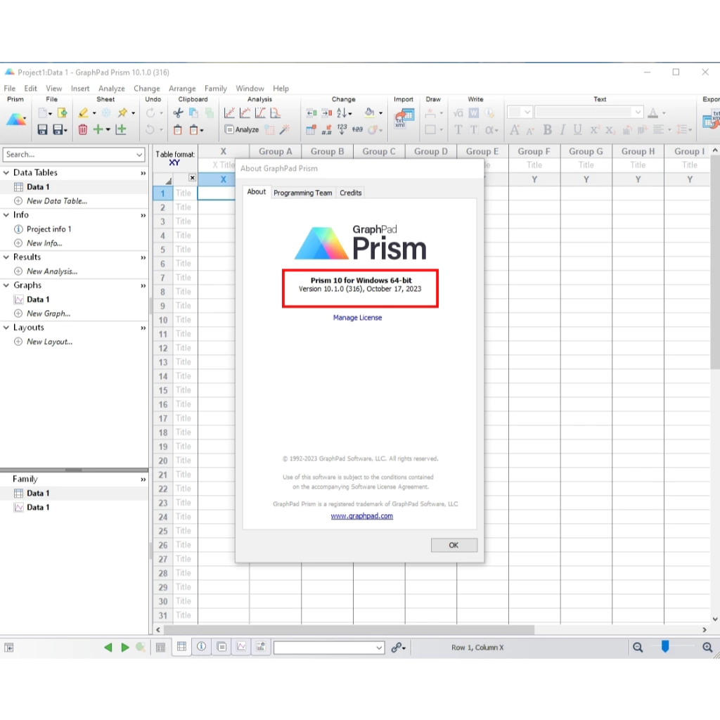 Graphpad Prism 11.0 [License 10 ปี] โปรแกรมรวิเคราะห์ผลทางด้านสถิติ สำหรับ Windows และ Mac thumbnail 4