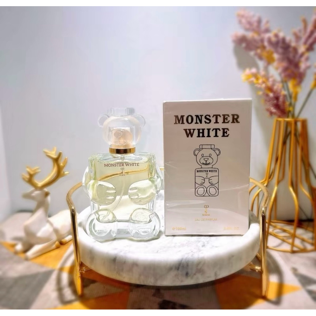 น้ำหอมMONSTER White ariana(หมีขาว)100ml.ส่งไว⚡️🚚ส่งของทุกวัน