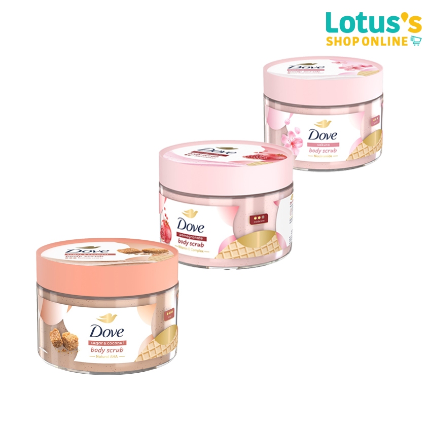 โดฟ บอดี้ สครับ ขนาด 280 กรัม DOVE BODY SCRUB 280 G