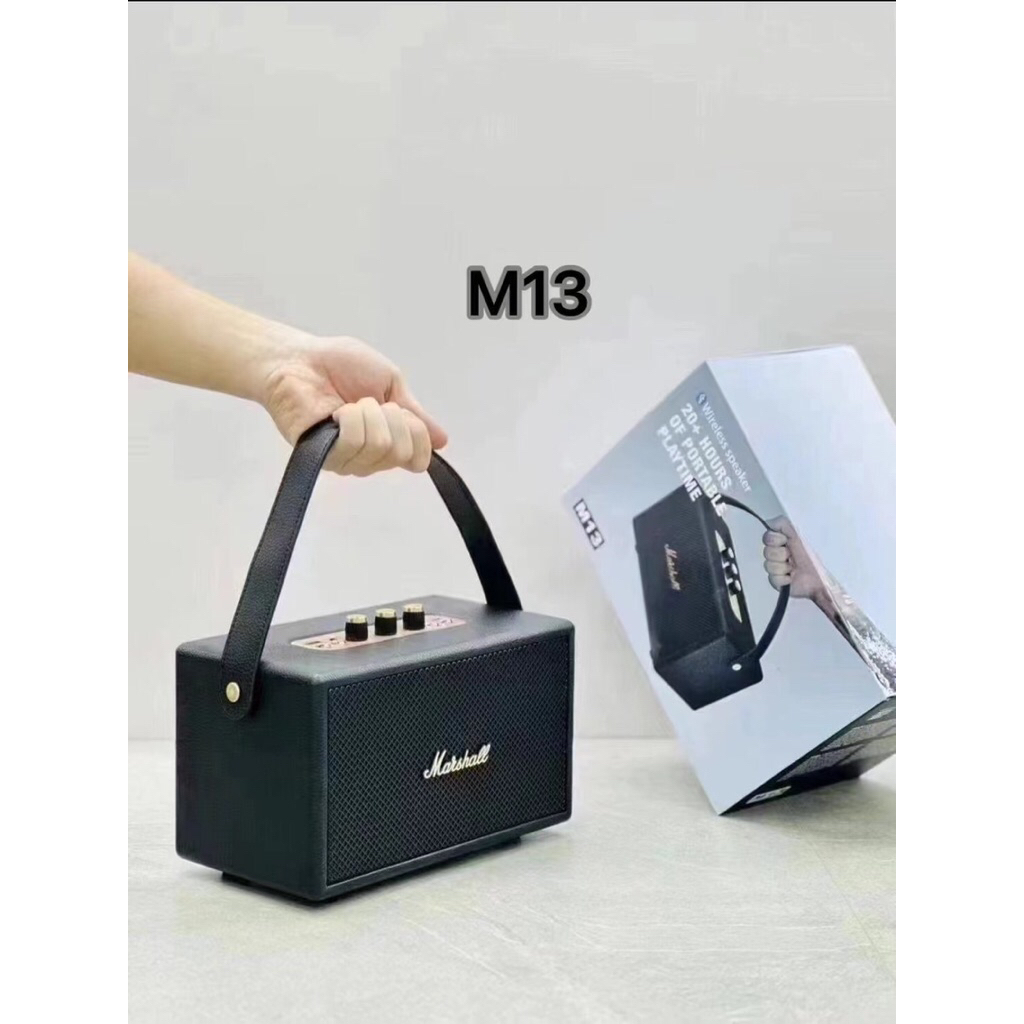 ลำโพง ลำโพงบลูทูธ รุ่น M13 ปรับเสียงแหลมและเบสไรองรับAUX/TF/USB/BT/MF ดีไซน์สวย เบสแน่น bluetooth sp