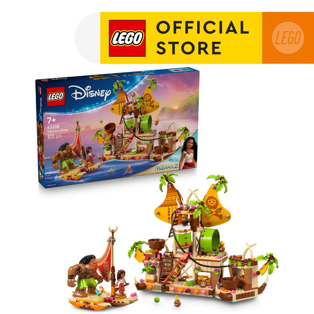LEGO Disney Princess 43258 Kakamora Barge (572pcs.), Building Blocks, Kids Toy