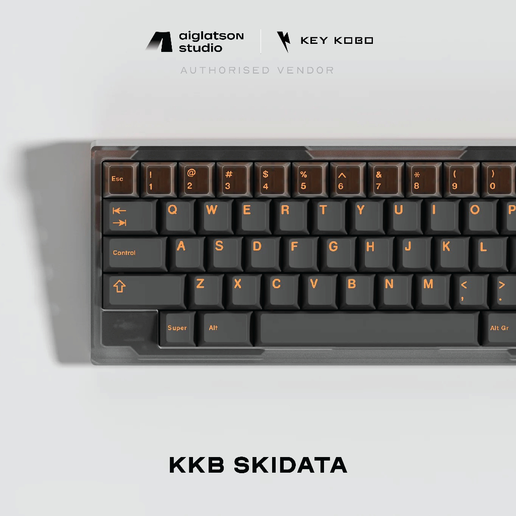 (พร้อมส่งในไทย) คีย์แคป Keykobo Skidata จากดีไซเนอร์ Masje - Keycap KKB ABS Doubleshot
