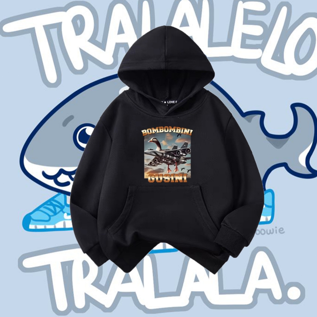 เสื้อยืดเด็กตลก Tung Tung Tung Sahur kid hoodie