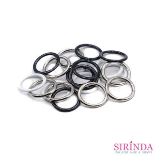 ห่วงเสื้อใน ห่วงปรับสายบรา ห่วงกลมโลหะไม่ขึ้นสนิม แบบหนา Bra Ring (00380001) (ห่อเล็ก)