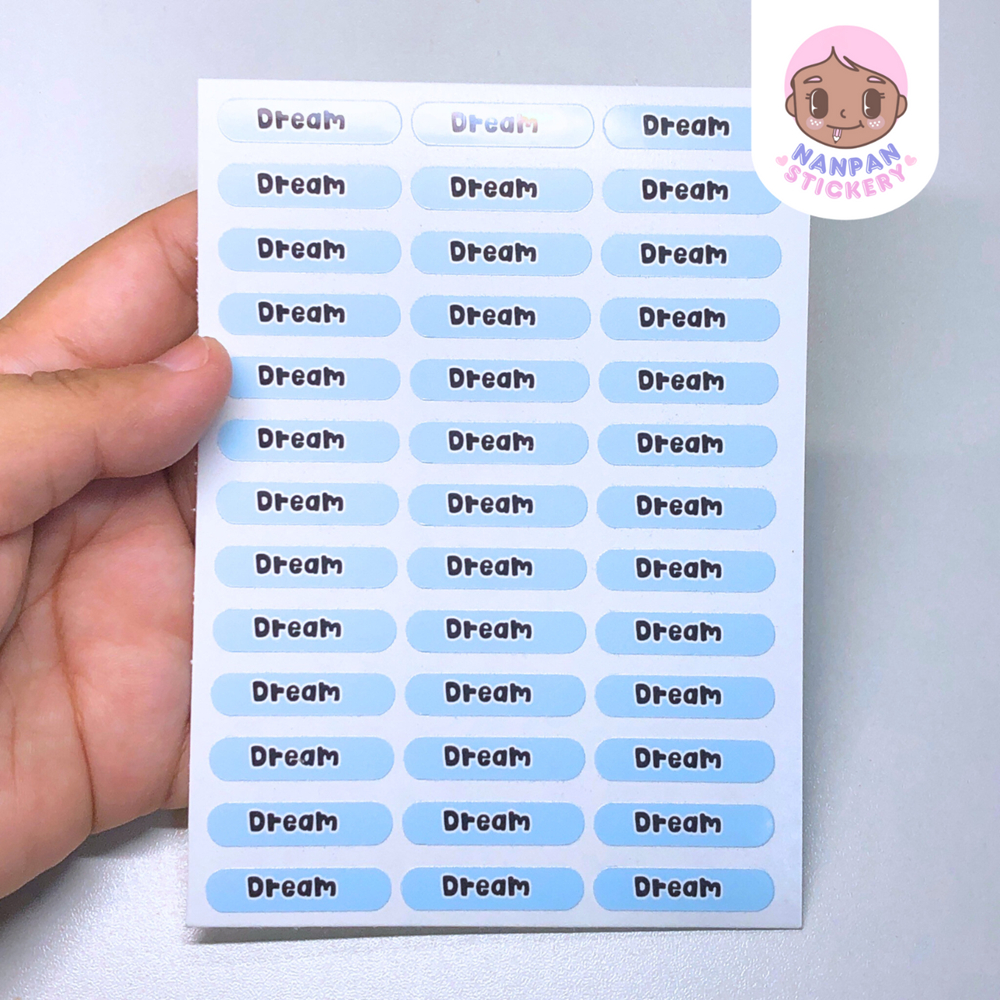 ✏️สติ๊กเกอร์ชื่อติดดินสอปากกา (39 ดวง)✨ มีสีให้เลือก ติดของใช้ชิ้นเล็ก ติดของชำร่วย - รูปที่ 7