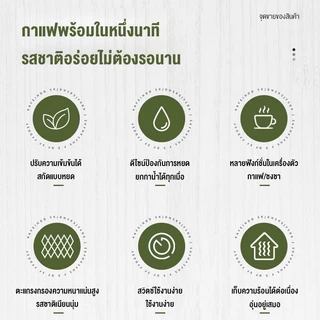LENODI Drip Coffee Maker เครื่องชงกาแฟดริป ความจุ 650/1200 มล. พร้อมเหยือกแก้วทนร้อน ระบบอุ่นอัตโนมัติ 65-75°C