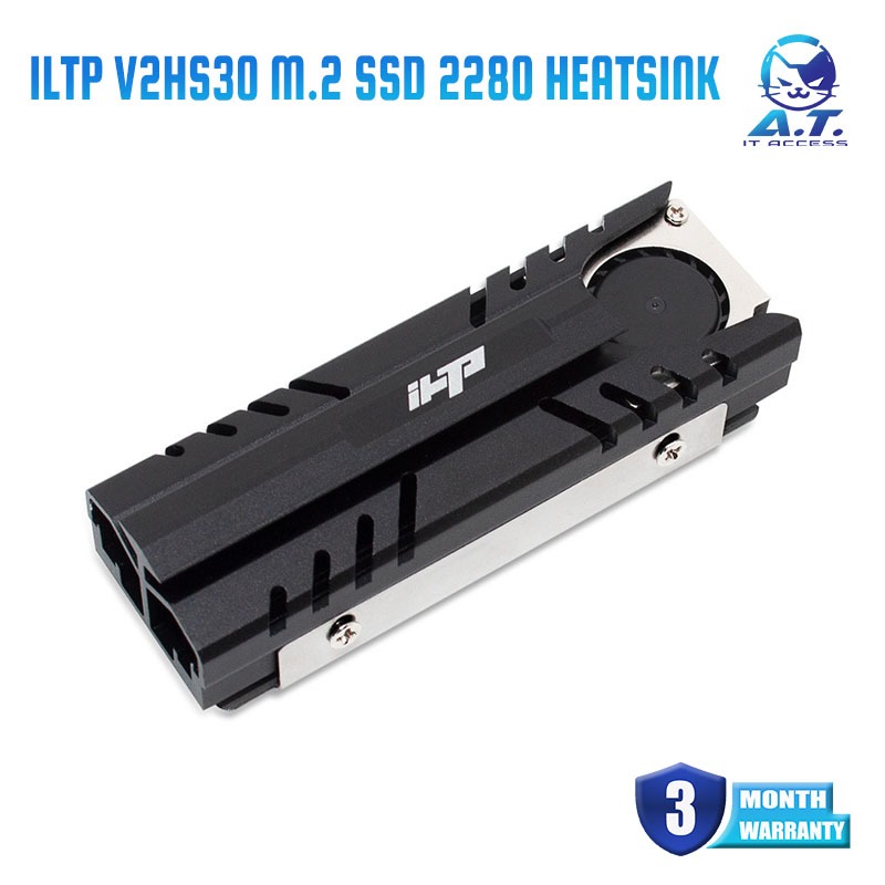 IHTP V2HS30 M.2 SSD 2280 HEATSINK Radiator 3PIN High Speed 2CM Fan Cooling