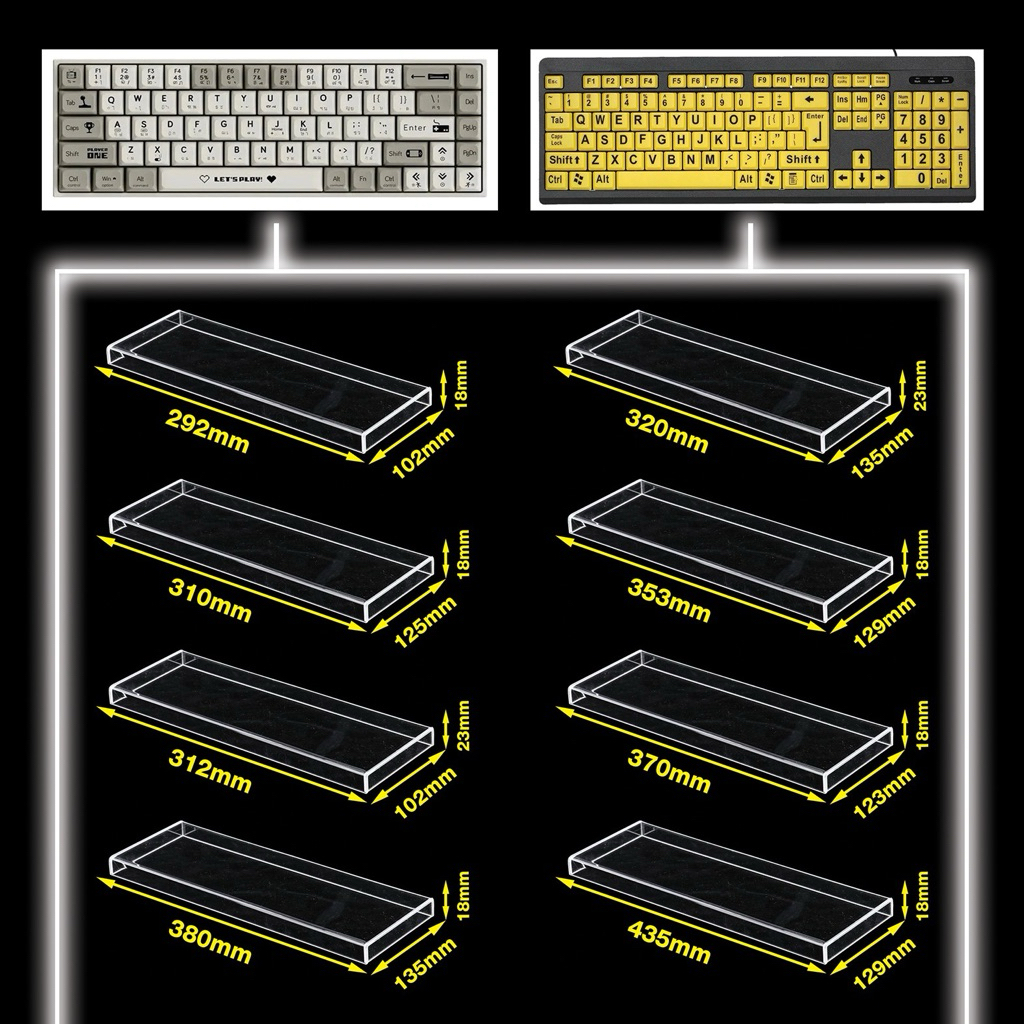 📌🇹🇭(ออกVAT)ผลิตเองคลุมเฉพาะปุ่มตีย์บอร์ด(หนา)อะคริลิคสีใสเกรดAระยะวัดในงานเนี้ยบรับผลิตตามแบบทุกขนาด