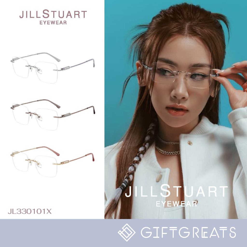 กรอบแว่นตา JILL STUART - JL33101X กรอบเจาะ แว่นไร้กรอบ ไทเทเนี่ยม เฉพาะกรอบ