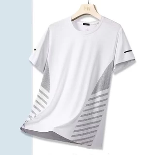 CC-30012 เสื้อแขนสั้นผ้าไหมเย็นแบบบาง ตาข่าย ระบายอากาศ แห้งไว เหมาะกับหน้าร้อน ใส่สบาย ใช้งานได้หลากหลาย ICE SILK