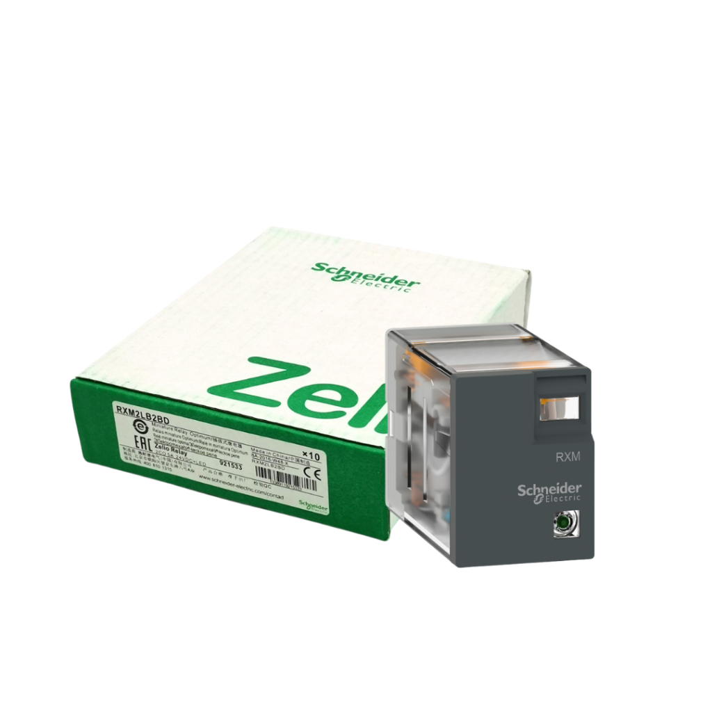 RXM2LB2BD - SCHNEIDER รีเลย์ Non-Latching Relay 5A, 24VDC, DPDT, LED, Plug-in 1 ชิ้น (สอบถามราคาและจ