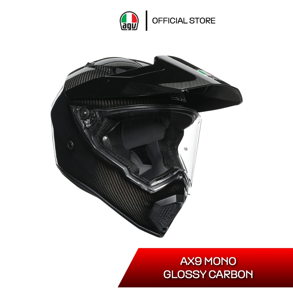 หมวกกันน็อค AGV AX9 / MONO GLOSSY CARBON
