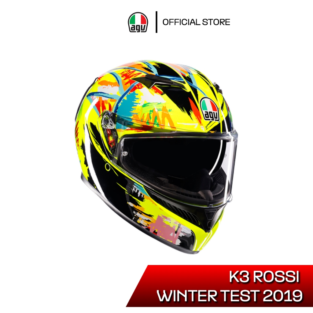 หมวกกันน็อค AGV K3 / ROSSI WINTER TEST 2019