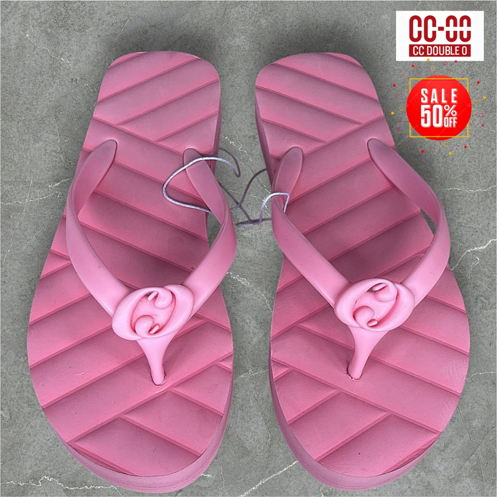 รองเท้าแตะแบบหูคีบ CC DOUBLE O พื้นนุ่ม มือ1แท้ SALE 50% จาก shop 100% 🔥🔥🔥🔥 พร้อมถุงแท้จาก shop