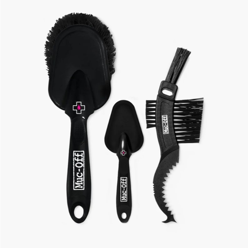 แปรงทำความสะอาดชุด 3 ชิ้น MUC OFF  3X PREMIUM BRUSH KIT ล้างได้ทุกซอกทุกมุม ทั้งโครง เฟือง และตีนผี