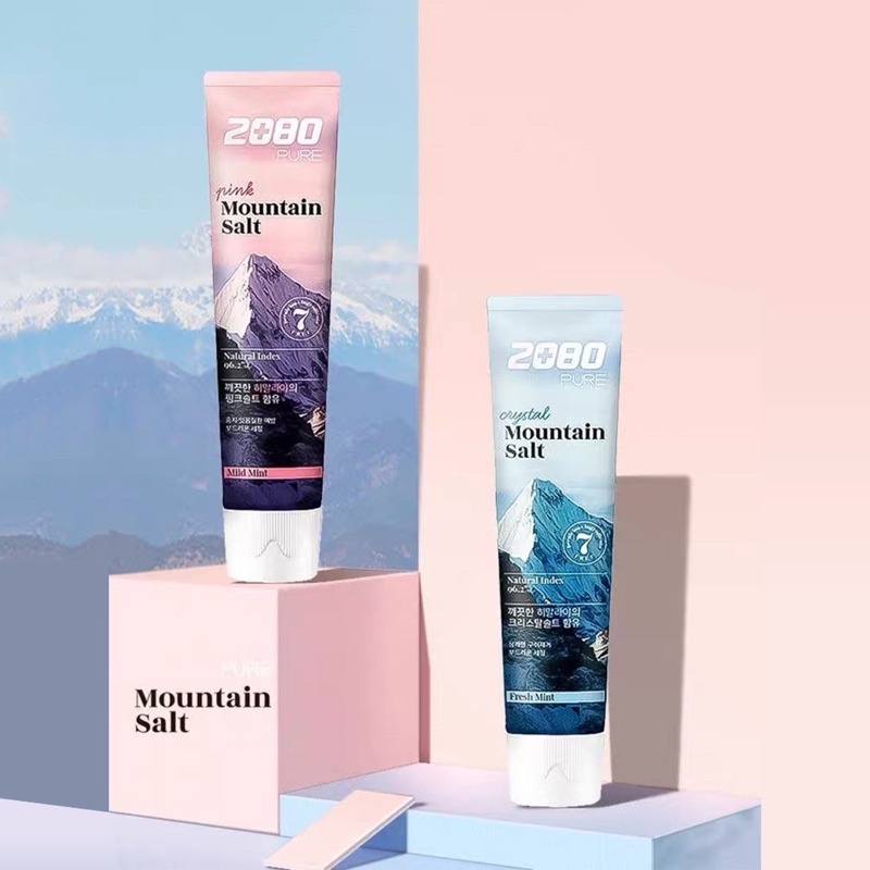 ของแท้ (แท้/พร้อมส่ง)2080 pure mountain salt toothpaste 120g