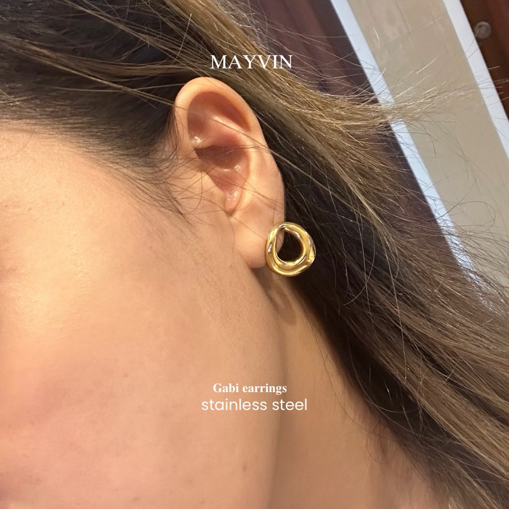 Gabi earrings (stainless steel) พร้อมส่ง