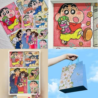 จิ๊กซอว์โมเดล🧩 Shin-chan 1000ชิ้น One Piece โมเดลปริศนา Puzzles SANRIO ผู้ใหญ่ตัวต่อจิ๊กซอว์ DIY ของเล่นศึกษา สินค้าจุด