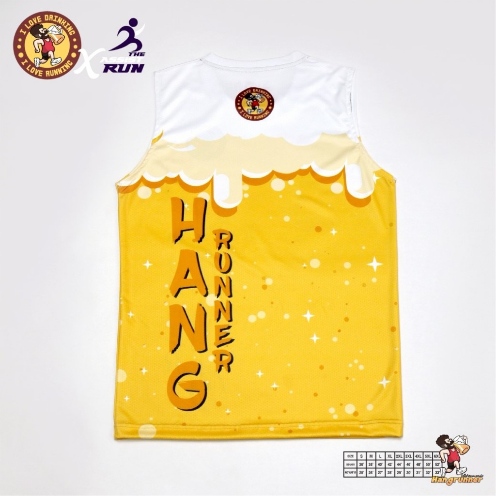 เสื้อวิ่ง เสื้อลำลอง ออกกำลังกาย คอกลม แขนกุด เสื้อกล้าม รุ่น แฮงค์รันเนอร์ - รูปที่ 2