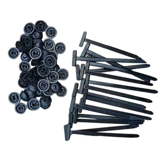 NP-981 หมุดยึดหัวเข็ดขัดสาย Universal Cable Tie Buckle, อเนกประสงค์ Self-Locking Heavy Duty ไนลอน 50 ชิ้น