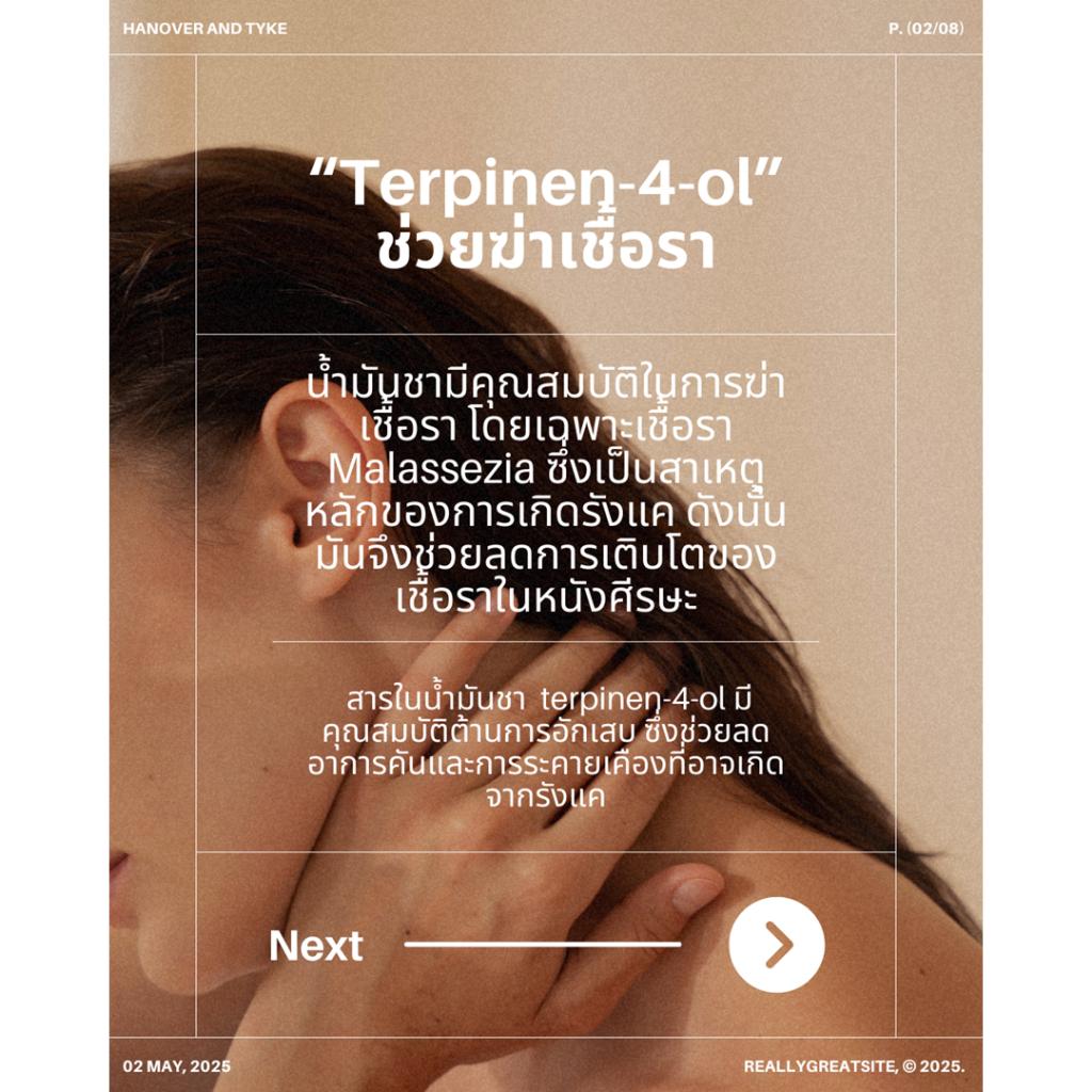 Tea Tree Oil 100% น้ำมันเมล็ดชาหรือน้ำมัน ทีทรี ออย ขนาด 10 มล ใช้แต้มสิว อักเสบ ผื่นคัน - รูปที่ 5