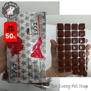 ส่งรวดเร็ว ไรฝุ่นแช่แข็ง หรือไรแดง ยี่ห้อ STAR 1 แผ่น มี 28 หลุม+ แถมฟรีเจลเย็น อาหารปลาแรกเกิด จำหน่ายผ่าน shopee