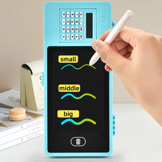 3in1กล่องปากกากระดานเขียนด้วยลายมือ เครื่องคิดเลขในตัวกล่องใส่ปากกาน่ารัก PEN CASE WITH Calculator LCD DRAWING Tablets