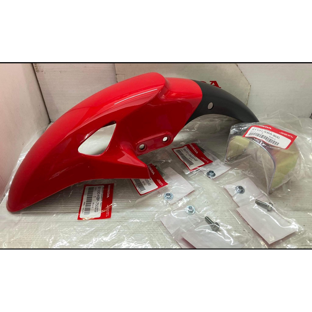 บังโคลนหน้าสีแดง🔴R263 แดช Dash,LS,Tena,Sonic(แท้ศูนย์ฮอนด้า) 61100-KBP-750ZG