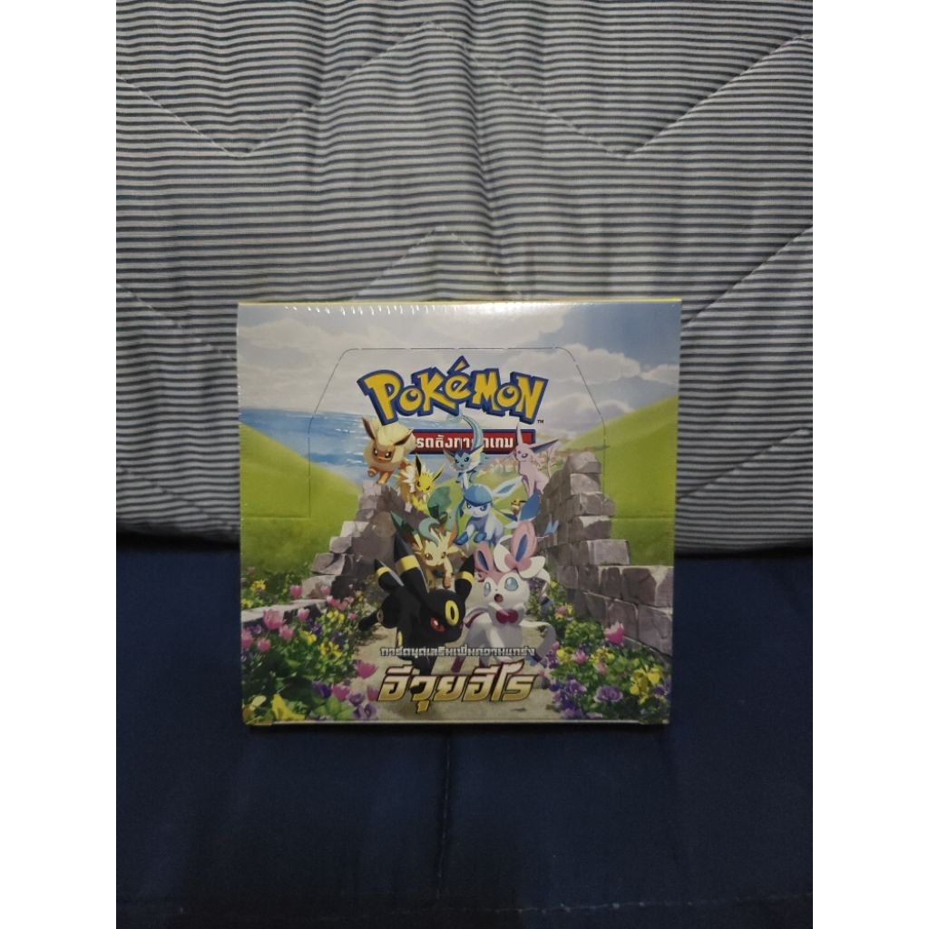 กล่องอีวุยฮีโร่ (S6a) Booster box สภาพยังไม่แกะ ของใหม่ การ์ดโปเกม่อน ภาษาไทย ของแท้