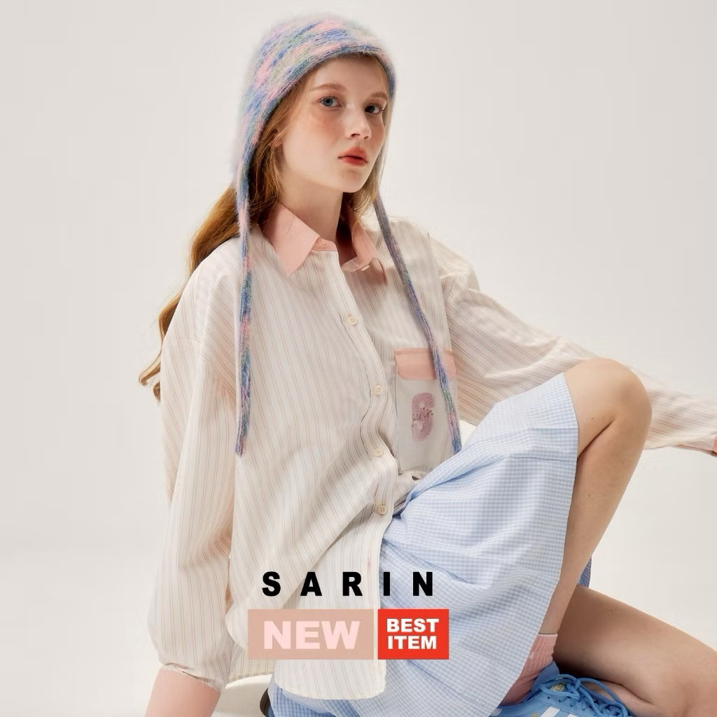 used Sarin PuiPui pinstripe shirt